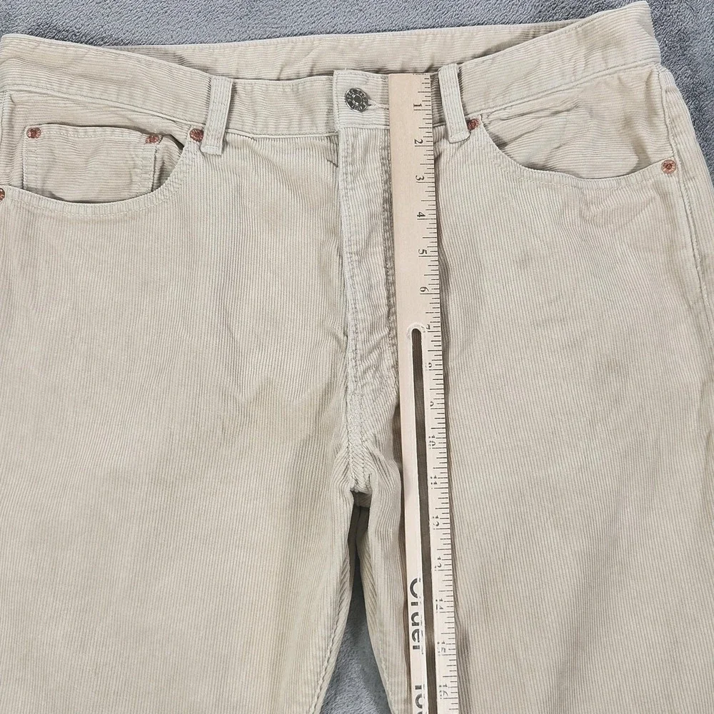 Buck Mason Pants Mens 34x32 Beige Ford Standard Corduroy Chino 5 Pocket Casual